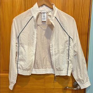 Urban Outfitters Cream Jacket with Black Piping